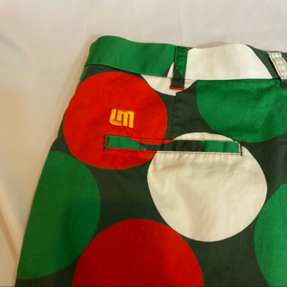 Loudmouth Golf Christmas Shorts Men's Size 34 Great Condition Red White Green - Picture 3 of 8